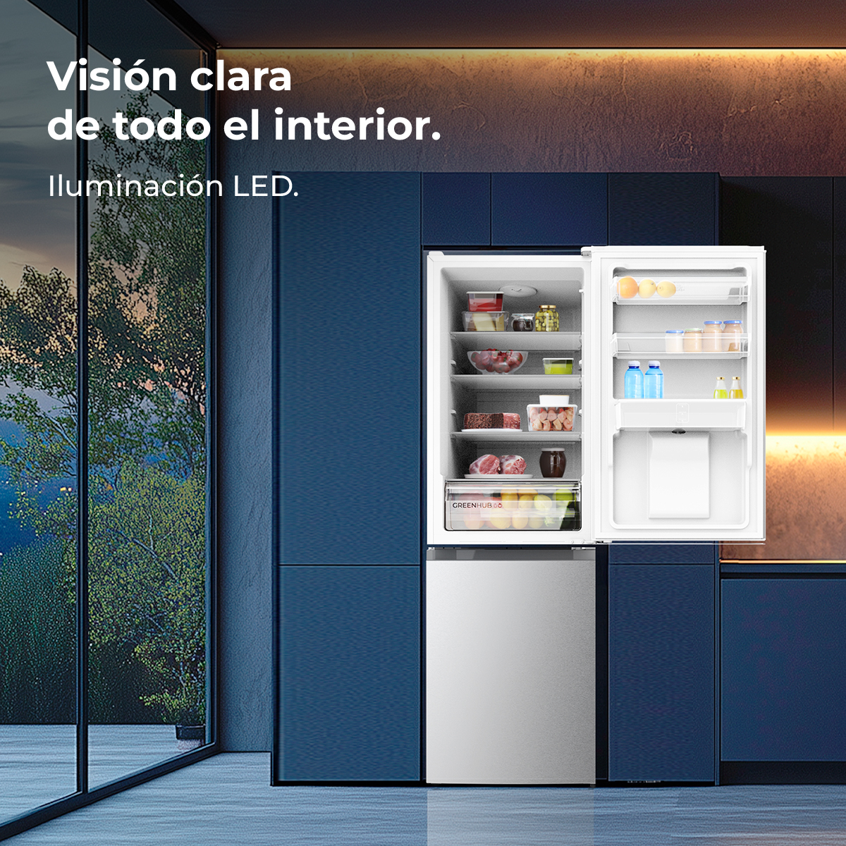 Bolero CoolMarket Combi 296 DF WD Inox | Envío, instalación y retirada RAEE gratis – foto detalle 4